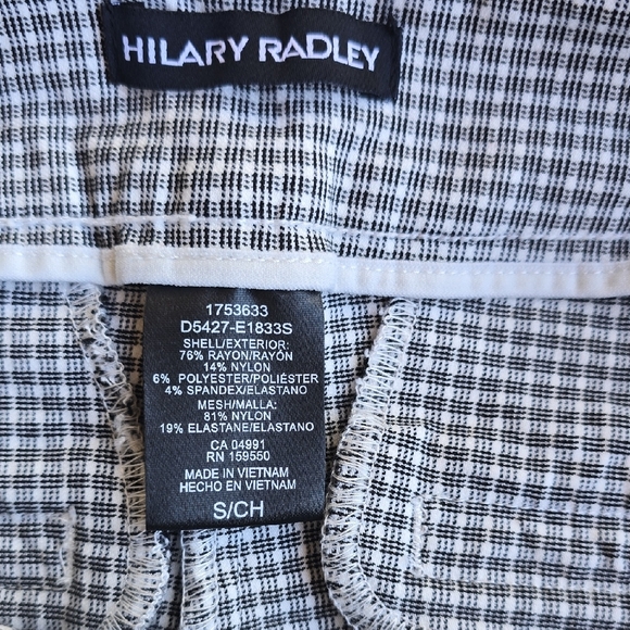 Hilary Radley Black and White Stretch Pants - Picture 4 of 8